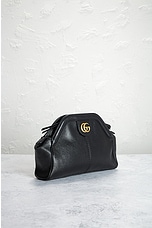 FWRD Renew Gucci GG Marmont Rebelle Shoulder Bag in Black, view 4, click to view large image.
