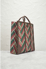 FWRD Renew Gucci GG Supreme Canvas Leather Tote Bag in Multi, view 4, click to view large image.