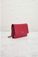 FWRD Renew Chanel Matelasse Caviar Chain Shoulder Bag in Red, view 4, click to view large image.