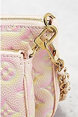 FWRD Renew Louis Vuitton Summer Stardust Pochette Accessoires Shoulder Bag in Pink, view 7, click to view large image.