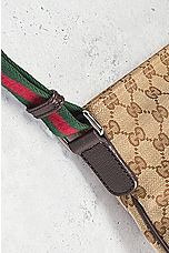 FWRD Renew Gucci GG Canvas Sherry Shoulder Bag in Beige, view 6, click to view large image.