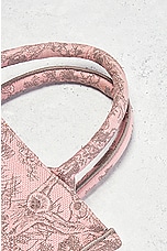 FWRD Renew Dior Toile De Jouy Embroidery Book Tote Bag in Pink, view 8, click to view large image.