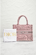 FWRD Renew Dior Toile De Jouy Embroidery Book Tote Bag in Pink, view 9, click to view large image.
