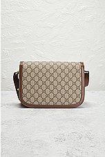 FWRD Renew Gucci Horsebit Shoulder Bag in Beige, view 3, click to view large image.