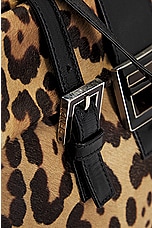 FWRD Renew Fendi Leopard Shoulder Bag in Tan, view 8, click to view large image.