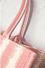 FWRD Renew Dior Canvas Striped Book Tote Bag in Pink, view 6, click to view large image.