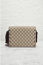FWRD Renew Gucci GG Supreme Dionysus Shoulder Bag in Beige, view 3, click to view large image.