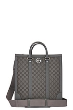 FWRD Renew Gucci GG Supreme Ophidia Tote Bag in Grey, view 1, click to view large image.