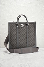 FWRD Renew Gucci GG Supreme Ophidia Tote Bag in Grey, view 2, click to view large image.