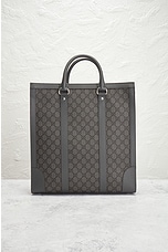 FWRD Renew Gucci GG Supreme Ophidia Tote Bag in Grey, view 3, click to view large image.