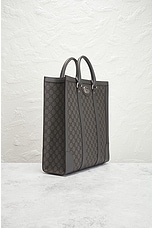 FWRD Renew Gucci GG Supreme Ophidia Tote Bag in Grey, view 4, click to view large image.