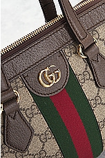 FWRD Renew Gucci GG Supreme Ophidia 2 Way Handbag in Beige, view 5, click to view large image.