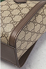 FWRD Renew Gucci GG Supreme Ophidia 2 Way Handbag in Beige, view 6, click to view large image.