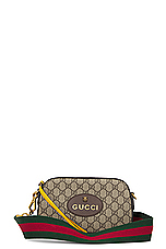 FWRD Renew Gucci GG Supreme Tiger Shoulder Bag in Beige, view 1, click to view large image.