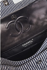 FWRD Renew Chanel Coco Mark Chain Shoulder Bag in Black & White, view 6, click to view large image.