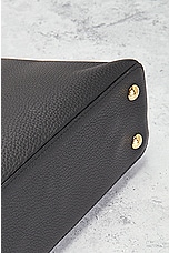 FWRD Renew Louis Vuitton Taurillon Capucines Handbag in Black, view 6, click to view large image.