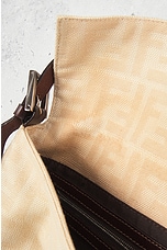 FWRD Renew Fendi Zucca Mama Baguette Shoulder Bag in Cream, view 7, click to view large image.