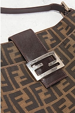 FWRD Renew Fendi Zucca Shoulder Bag in Brown, view 5, click to view large image.