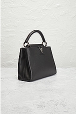 FWRD Renew Louis Vuitton Capucines BB Handbag in Black, view 4, click to view large image.