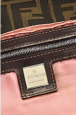 FWRD Renew Fendi Zucca Mama Baguette Shoulder Bag in Brown, view 5, click to view large image.