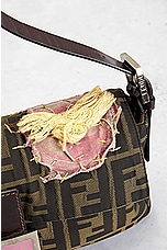 FWRD Renew Fendi Zucca Mama Baguette Shoulder Bag in Brown, view 9, click to view large image.