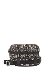 FWRD Renew Dior Oblique Safari Shoulder Bag in Black, view 1, click to view large image.