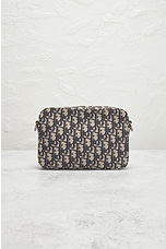 FWRD Renew Dior Oblique Safari Shoulder Bag in Black, view 3, click to view large image.