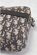 FWRD Renew Dior Oblique Safari Shoulder Bag in Black, view 6, click to view large image.