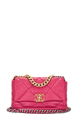FWRD Renew Chanel Quilted 2 Way Chain Flap Shoulder Bag in Red, view 1, click to view large image.
