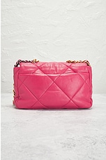 FWRD Renew Chanel Quilted 2 Way Chain Flap Shoulder Bag in Red, view 3, click to view large image.