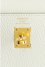 FWRD Renew Hermes Togo Kelly 25 Handbag in Mushroom, view 5, click to view large image.