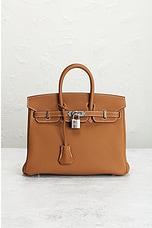 FWRD Renew Hermes Togo Birkin 25 Handbag in Gold, view 2, click to view large image.