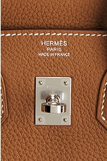 FWRD Renew Hermes Togo Birkin 25 Handbag in Gold, view 5, click to view large image.