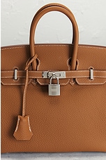 FWRD Renew Hermes Togo Birkin 25 Handbag in Gold, view 6, click to view large image.