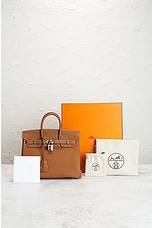 FWRD Renew Hermes Togo Birkin 25 Handbag in Gold, view 7, click to view large image.
