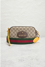 FWRD Renew Gucci GG Supreme Neo Vintage Shoulder Bag in Beige, view 2, click to view large image.