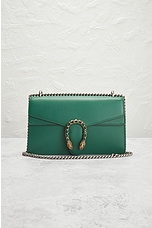 FWRD Renew Gucci Dionysus Shoulder Bag in Dark Green, view 2, click to view large image.