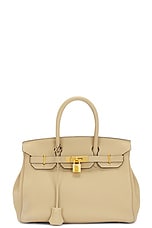 FWRD Renew Hermes Togo Birkin 30 Handbag in Trench, view 1, click to view large image.