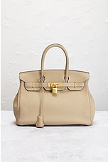 FWRD Renew Hermes Togo Birkin 30 Handbag in Trench, view 2, click to view large image.