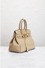 FWRD Renew Hermes Togo Birkin 30 Handbag in Trench, view 4, click to view large image.
