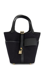 FWRD Renew Hermes Picotin Lock Handbag in Black, view 1, click to view large image.