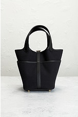 FWRD Renew Hermes Picotin Lock Handbag in Black, view 3, click to view large image.