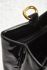 FWRD Renew Chanel Triple Coco Patent Shoulder Bag in Black, view 6, click to view large image.
