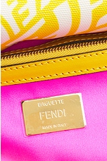 FWRD Renew Fendi Vertigo Zucca Baguette Shoulder Bag in Yellow, view 5, click to view large image.