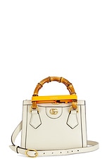FWRD Renew Gucci Diana Bamboo 2 Way Handbag in Ivory, view 1, click to view large image.