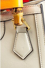 FWRD Renew Gucci Diana Bamboo 2 Way Handbag in Ivory, view 8, click to view large image.