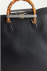 FWRD Renew Gucci Bamboo Diana 2 Way Tote Bag in Black, view 5, click to view large image.