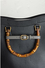 FWRD Renew Gucci Bamboo Diana 2 Way Tote Bag in Black, view 6, click to view large image.