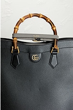 FWRD Renew Gucci Bamboo Diana 2 Way Tote Bag in Black, view 7, click to view large image.