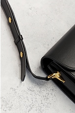 FWRD Renew Gucci Leather Horsebit Shoulder Bag in Black, view 8, click to view large image.